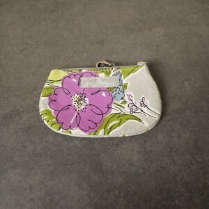 Vera Bradley Floral‎ Pattern Coin Pouch Card Holder Keychain